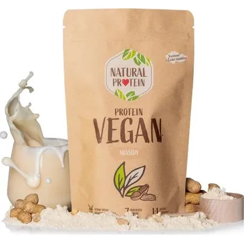 Proteinový nápoj Natural Protein Veganský protein - Arašídy, 350g