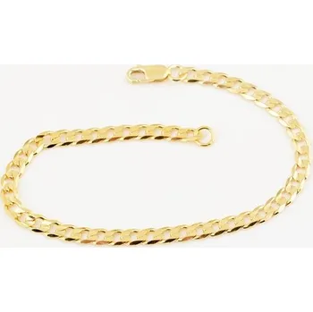 Náramek Pánský stříbrný pozlacený náramek pancr 22 cm STNA0333F + dárek zdarma