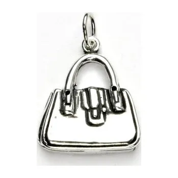 Přívěsek Stříbrný přívěsek kabelka - P359 (Stříbrná kabelka)