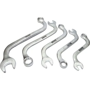 Alternátor Silver Očkoploché klíče, ohnutý typ S- na alternátor, sada 10-19mm