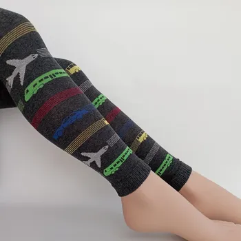 Chlapecké oblečení Chlapecké punčochové legíny TREPON Cestovatel, antracitové melé (dětské bavlněné legíny se vzorem)