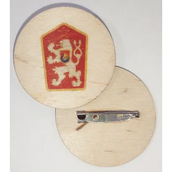 Dřevěná placka znak ČSSR