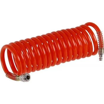 Příslušenství ke kompresoru Levior Hadice vzduchová spirálová s rychlospojkami 10mm x 5m 8atm