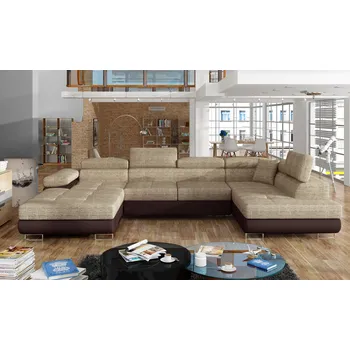 Sedací souprava Nábytek PEGAS s.r.o. Sedací souprava ve tvaru U RODRIGO, Berlin 03 / soft 66 Pravá