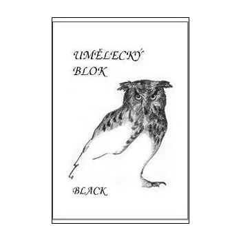 Blok Blok spirálový akvarelový/grafický Umělecký A4/20 listů, 230g/m2 - černý