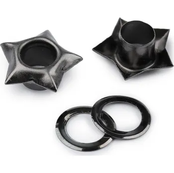 Galanterie Průchodky s podložkou vnitřní Ø5 mm / vnější Ø12,7 mm hvězda