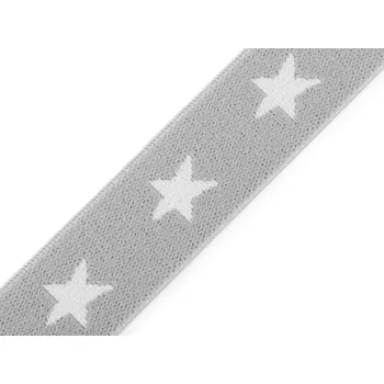 Textilní guma Pruženka šíře 20 mm hvězdy