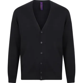 Pánský svetr Henbury Pánský lehký propínací svetr H722 Navy M