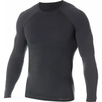 Pánské tričko Triko Brubeck Active Wool Long Sleeve Shirt graphite