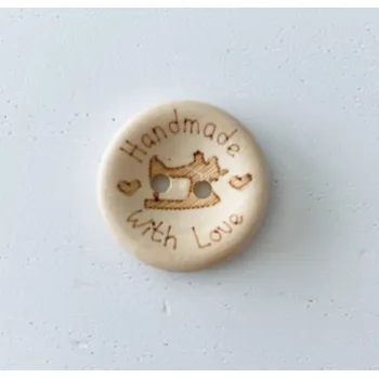 Knoflík Handmade 20mm šicí stroj (1ks)