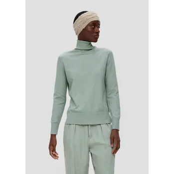 Dámské tričko s.Oliver dámský svetr s rolákovým límcem světle zelený Velikost: 42