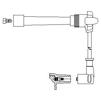 Zapalovací kabel zapalovací kabel, , BREMI, 6A49/32