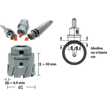 Vrták Karnasch 201130A115 | Náhradní korunka korunkového vrtáku průměr 115 mm POWER-MAX 30 SUPER HEAVY-DUTY
