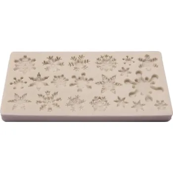 Jedlá dekorace na dort PME silikonová formička - sněhové vločky