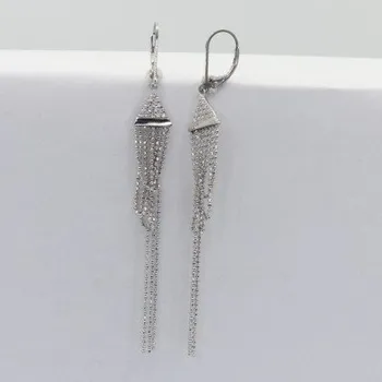 Náušnice Stříbrné náušnice s klasickým zapínáním