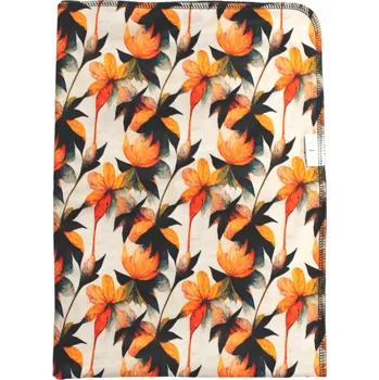 Přebalovací podložka Breberky Přebalovací podložka (PUL) - Listy kaštanu, hnědý velur