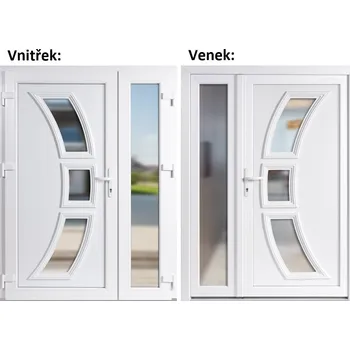 Vchodové dveře SOFT 5901 150x200 cm levé Bílá/bílá