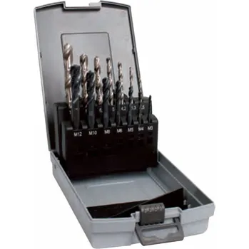 Závitořezný nástroj Narex zd 041139445503000 | Sada strojových závitníků a vrtáků v kazetě C-VA-RSP 9930 M3 - M12, pre nerez, slepá diera