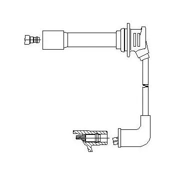 Zapalovací kabel zapalovací kabel, , BREMI, 618/45