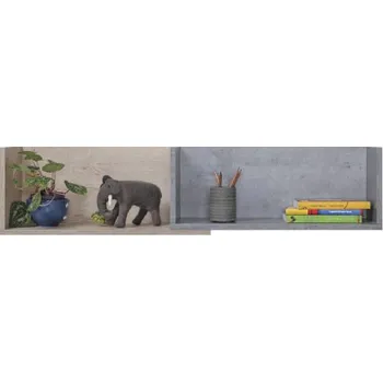 police Nábytek PEGAS s.r.o. Police SIGMA SI14, Bílý Lux + Beton + Dub