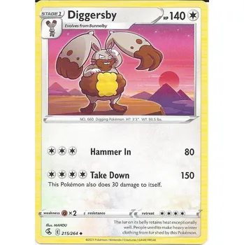 Sběratelská karetní hra Pokémon karta Diggersby 215/264 - Fusion Strike