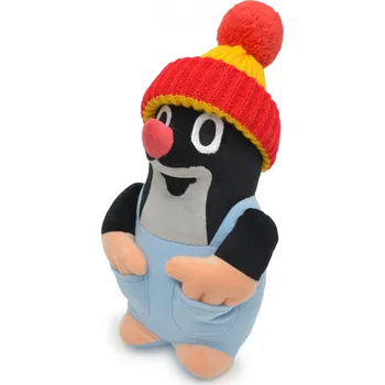 Dětské zboží MÚ Brno Plyšový Krteček 25cm,v kalhotkách s červeným kulichem - plyšové hračky