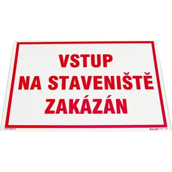CZ výrobce Tabulka "Vstup na staveniště zakázán", plastová A3 612400300000
