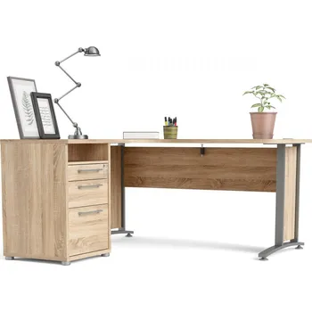 Psací stůl Nábytek PEGAS s.r.o. Psací stůl OFFICE 80400/44, Dub sonoma/Šedá