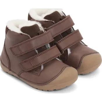 BUNDGAARD BAREFOOT dětská zimní obuv - Petit Mid Winter Strap - Brown Velikost: 21