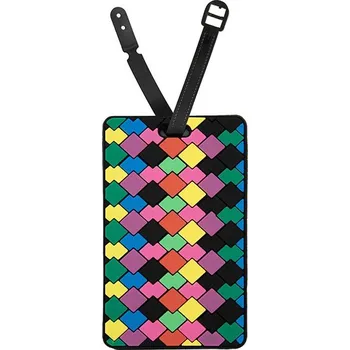 Příslušenství k zavazadlu KUFRYPLUS Jmenovka na kufr LTD185 Kosočtverce