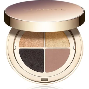 Oční stíny Clarins Ombre 4 Colour Eye Palette paletka očních stínů pro dlouhotrvající efekt odstín 08 - Amber Gradation 4.2 g