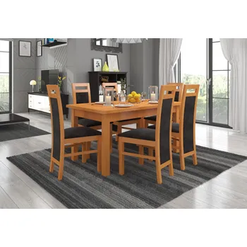 Jídelní set Nábytek PEGAS s.r.o. Sada stůl s židlemi RODOS 14 Olše