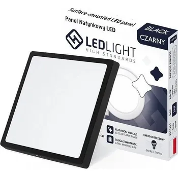 Podhledové světlo LED 18W, 210x210mm, teplé bílé, 230V, přisazené
