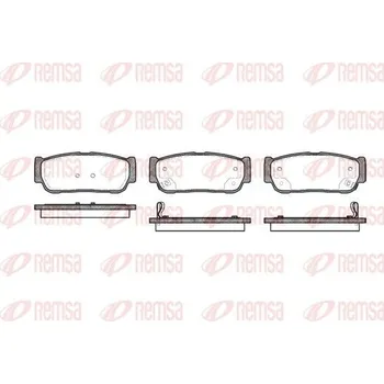 Brzdová destička Sada brzdových destiček, kotoučová brzda REMSA 1063.02