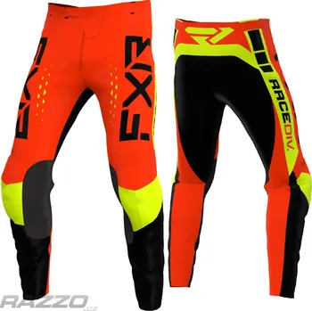 Moto kalhoty MX kalhoty FXR Clutch Pro MX Pant Black NukeRed HiVis 2022 36