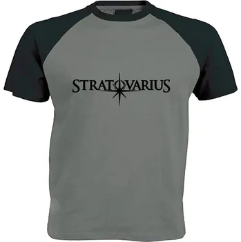 šedo černé triko Stratovarius
