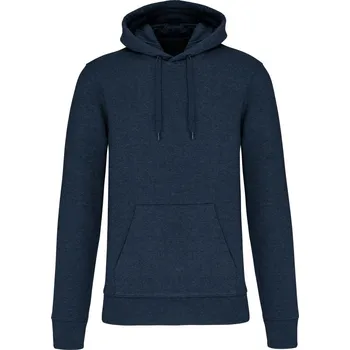 Pánská mikina Pánská organická mikina s kapucí Kariban K4027 Barva: Modrá námořní melír, Velikost: 3XL