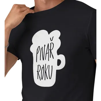 Pánské tričko Pánské triko černé - Pivař roku L