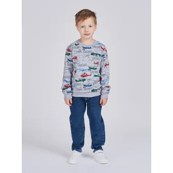 Chlapecká mikina Chlapecká mikina Dreams - šedý melanž 110