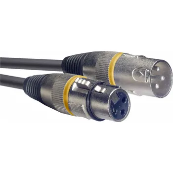 Audio kabel Stagg SMC1 YW, mikrofonní kabel XLR/XLR, 1m