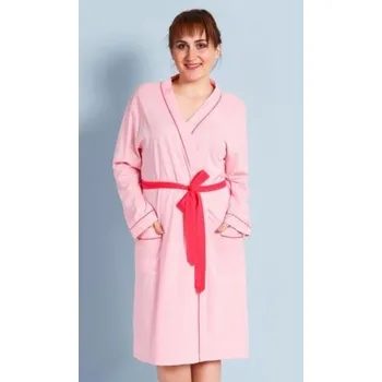 Dámský župan Dámský župan krátký Vienetta Secret Mariana světle lososová 2XL
