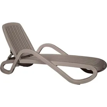 Zahradní lehátko Plastové lehátko EDEN - GD, Bílé