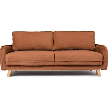 Pohovka Oranžová manšestrová rozkládací pohovka 218 cm Tori – Bonami Selection ID_1585222