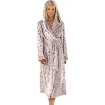 Dámský župan Dámský dlouhý župan Vestis 3956 Irbis 9101 - leopardí vzor L