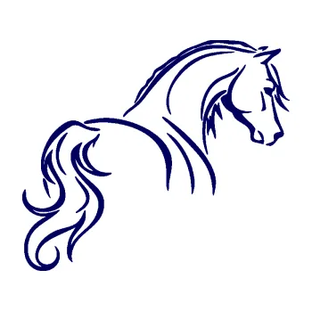 Samolepící dekorace SAMOLEPKA Kůň 104 pravá (23 - tmavě modrá) NA AUTO, NÁLEPKA, FÓLIE, POLEP, TUNING, VLASTNÍ TEXT, TISK, AUTOSAMOLEPKY.cz, POLEPY, OBRÁZEK, LOGO, SAMOLEPKY
