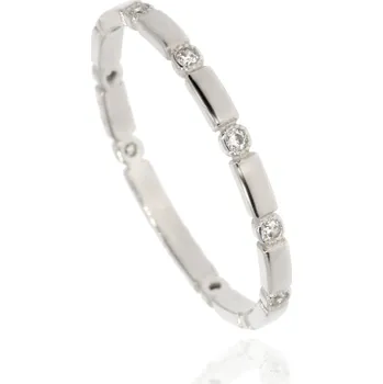 Prsten Zlatnictví Helios Mnimalistický prsten z bílého zlata Velikost: 51, Váha: 1,1g