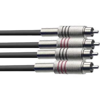 Audio kabel Stagg STC1C, kabel 2x RCA/2x RCA, 1m