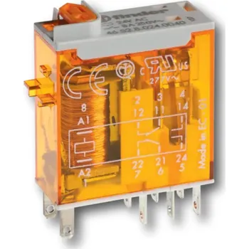 Relé průmyslové miniaturní, DIN, 2P/8A, 24V DC, MA_LED 46.52.9.024.0074