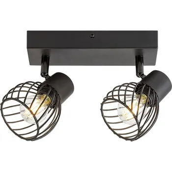 Bodové svítidlo Rabalux bodové svítidlo Aberama E14 2X MAX 10W černá 73002