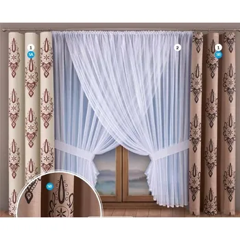 Luxusní Hotové Záclony Cofone SW (bez závěsu)